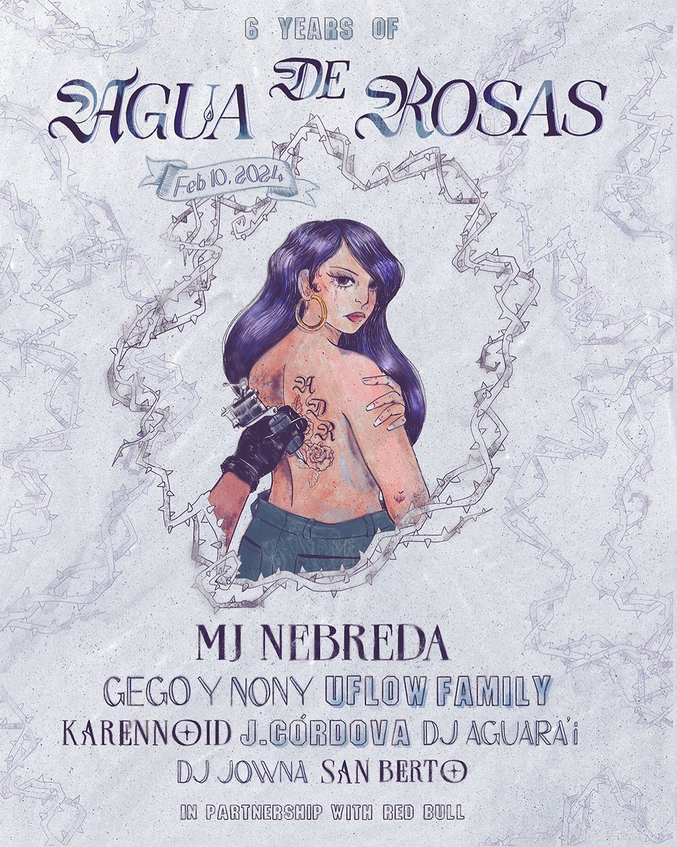 agua_de_rosas's tweet photo. 6 Years of Agua de Rosas 🌹 on sale now ! Starring @mjnebreda @gegoynony @UflowMusic #djjowna #sanberto ADR resident djs @karennoid #jcordova #djaguarai https://t.co/9YpnBaBNl5