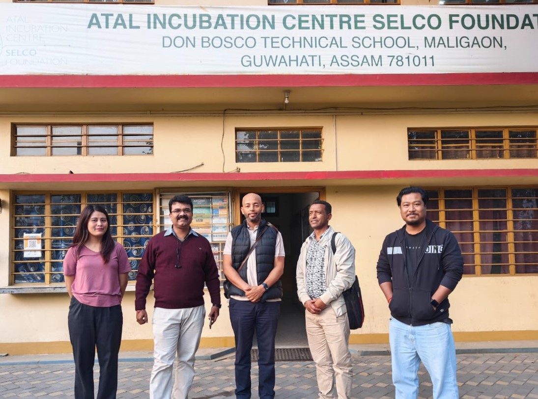 AicSelco's tweet photo. A 2-member team comprising @HenokPrecise &amp; Girma Sileshi from Precise, Ethiopia visited @AicSelco today and interacted with the Incubation Team. Mr Henrock emphasized the importance of DRE-based livelihood solutions in remote geographies where Grid power supply is not reliable. https://t.co/pKj0r8SJEj