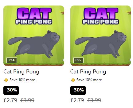 BreakSushi's tweet photo. Dont miss out on the great Cat Break deals on PS5 and PS4! 40% off. #catbreak #catfun #catpingpong #catbreakheadtohead #playstationplus #PS5 #Playstationtrophy #PS4 #PS4share #smobileinc #trophyhunters https://t.co/g9pwltCVJJ