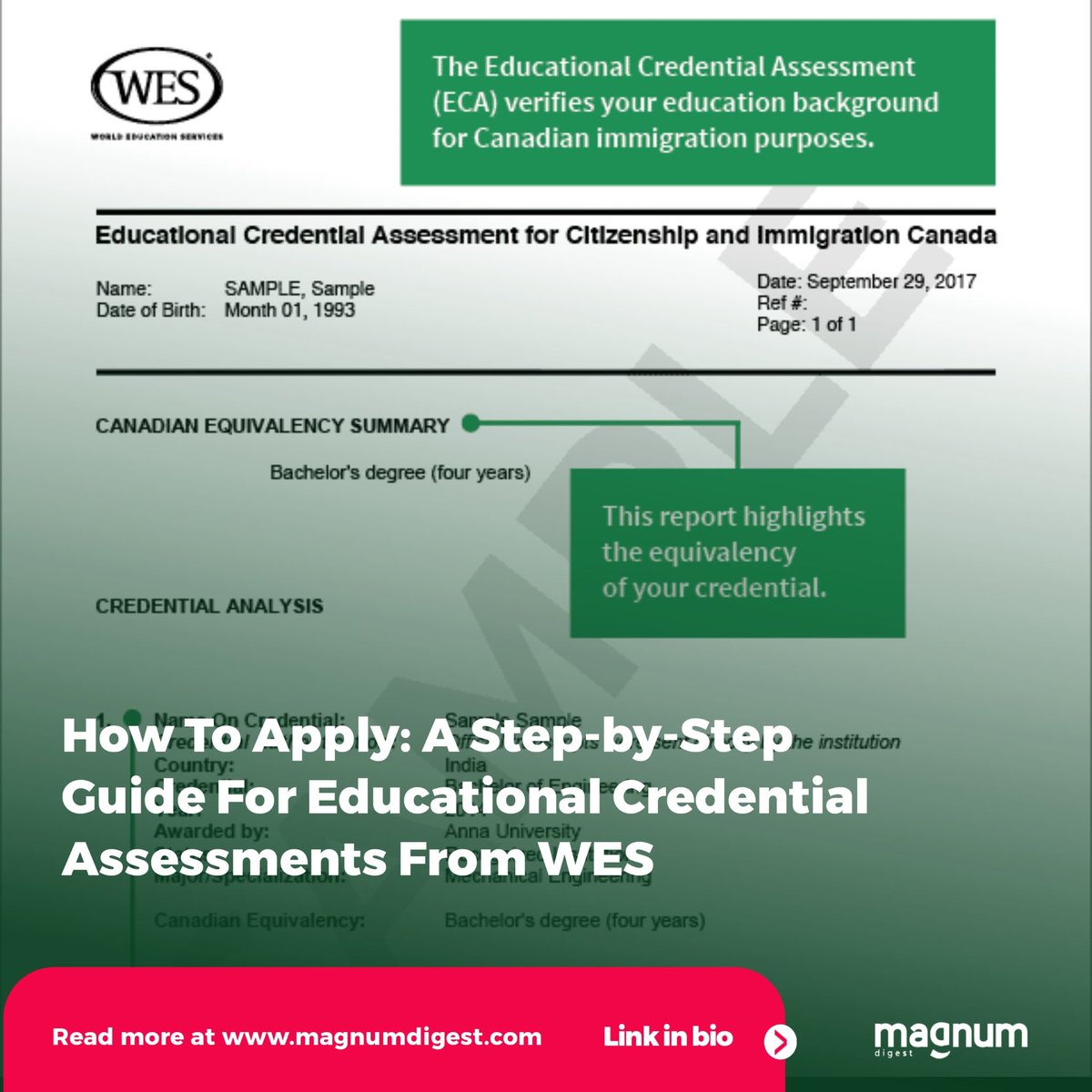 magnumdigestca's tweet photo. Dive into our step-by-step guide on WES assessments.🇨🇦 Your academic future starts here:
https://t.co/f0zveyXQ01

#EducationalGoals #StudyAbroad #WESGuide #MagnumDigest https://t.co/P2BzdAjmLc