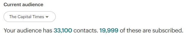 📬 We're exactly ONE (1) person away from 20k Cap Times newsletter subscribers. Whether you're interested in keeping up with Wisconsin politics or Madison food news — we've got the newsletter for you. Will you be the one to push us over the edge? captimes.com/newsletters.