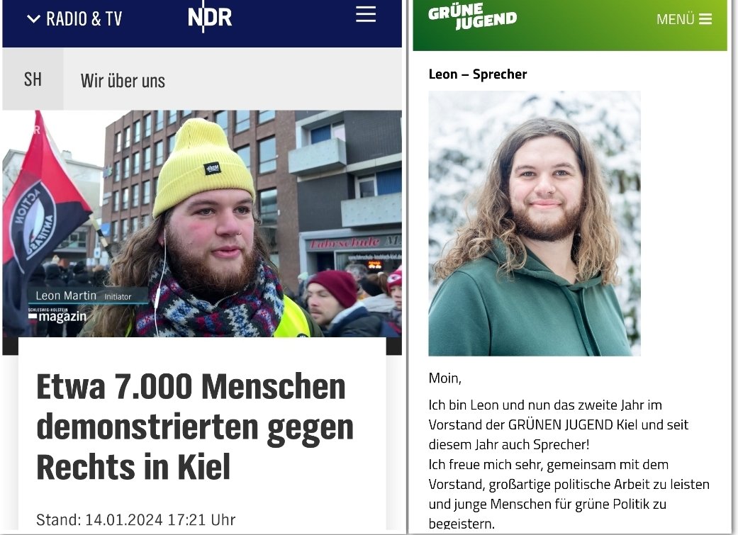 OERRBlog's tweet image. Der vom NDR bei der "Demo gegen Rechts" in Kiel interviewte Demonstrant ist Vorstandssprecher der Grünen Jugend Kiel. #ReformOerr #OerrBlog
