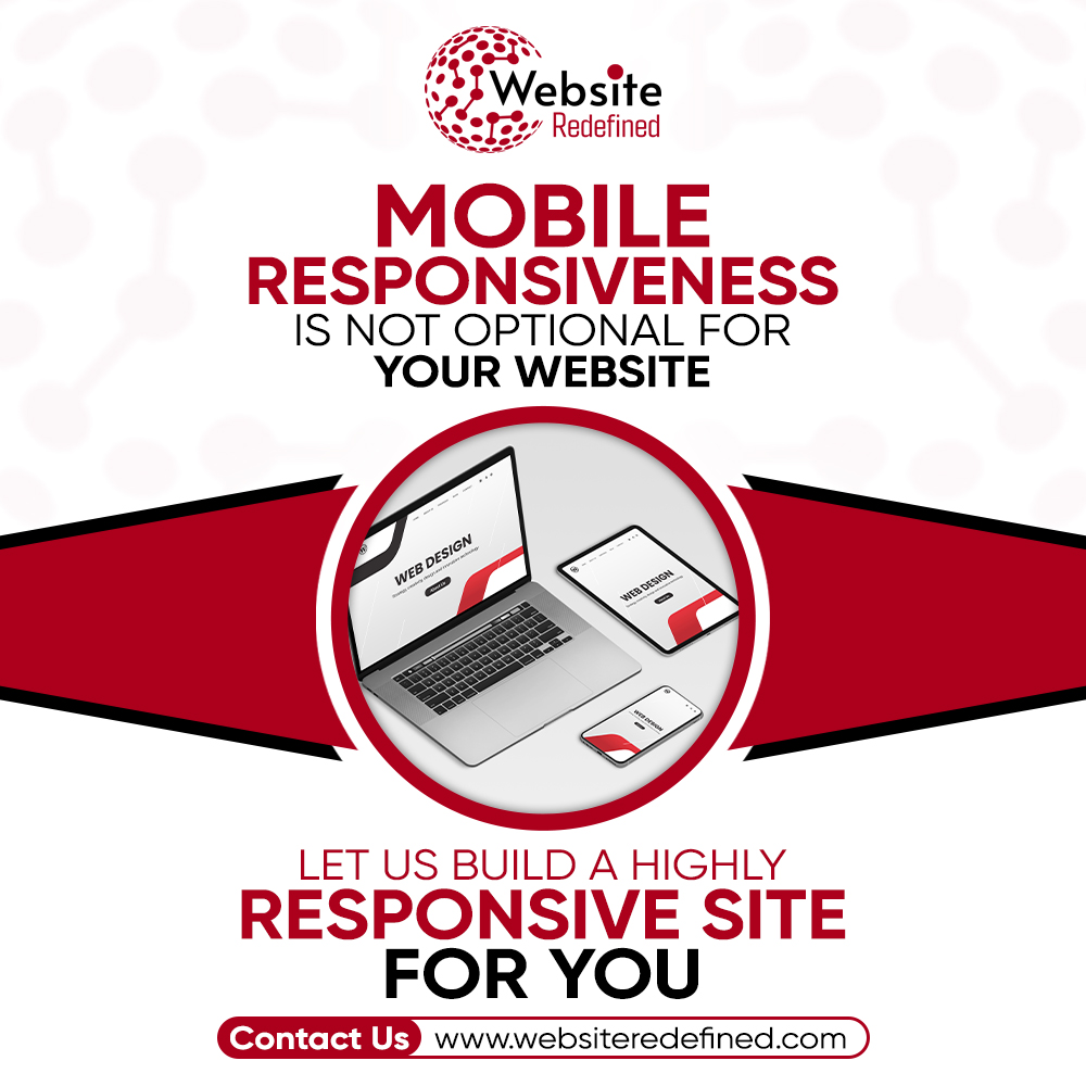 Count on us to create a highly responsive site tailored to various devices, ensuring an optimal user experience, higher engagement, and broader reach for your online presence.

Contact Us!
websiteredefined.com

#websitedevelopment #websiteredefined