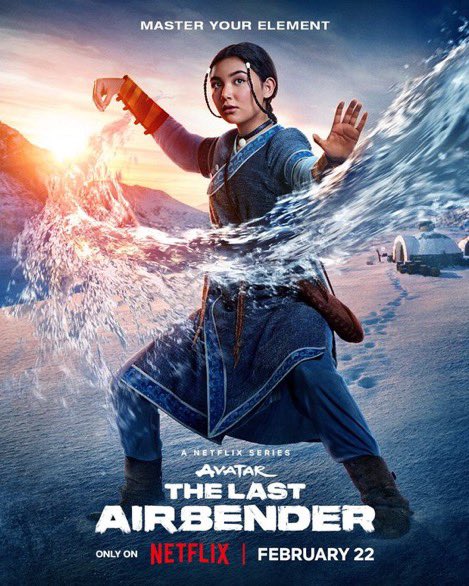 BaSingSeUpdate's tweet photo. New posters for three benders and a guy in the live-action ‘AVATAR THE LAST AIRBENDER’ series.

Releasing February 22 on Netflix. https://t.co/pp8uISyNBh