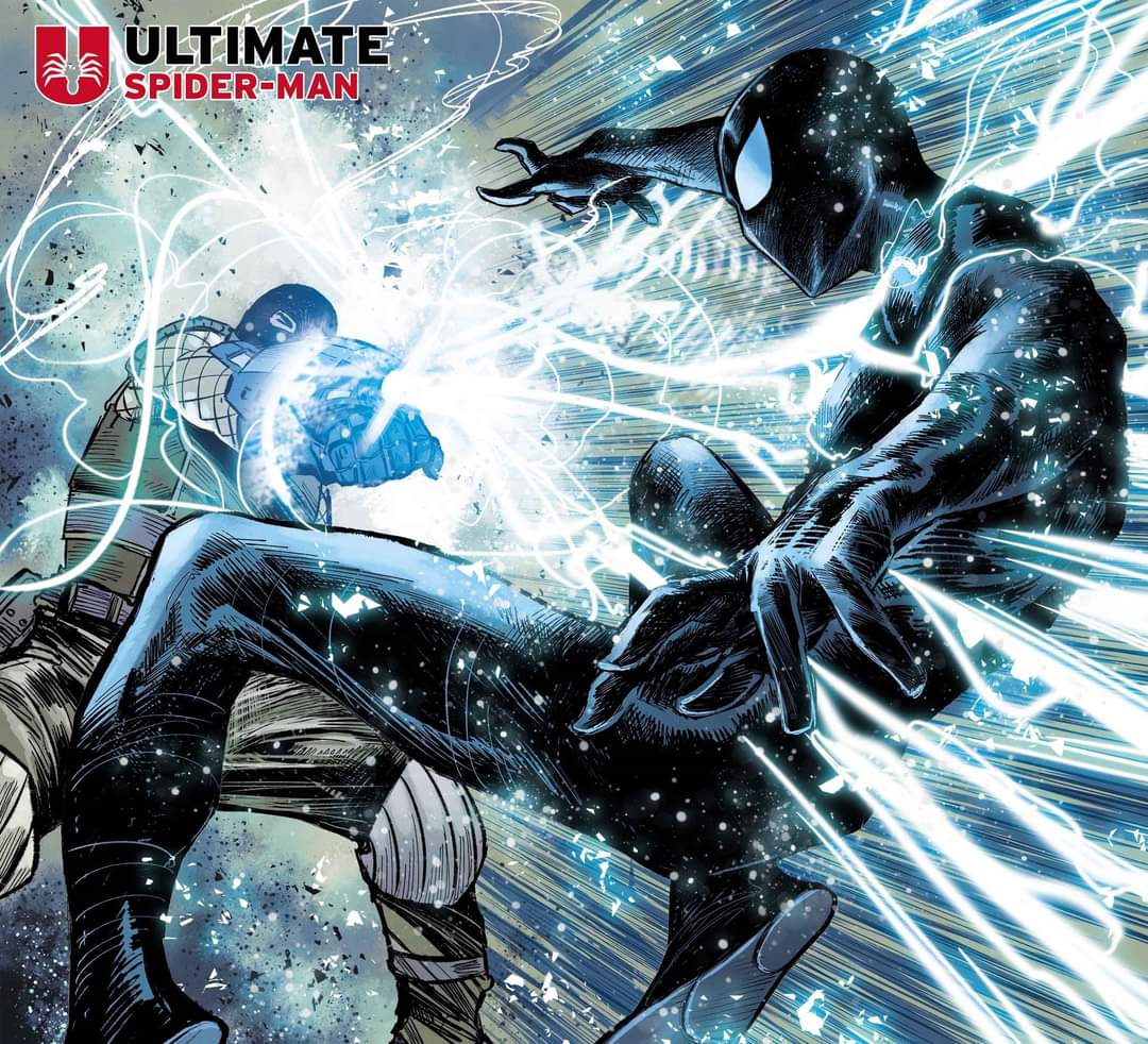 Tenemos nueva imagen de #UltimateSpiderMan #2. Ya podemos ver de cerca el “Stealth suit” de picotech que Ironlad le dió a Peter Parker.