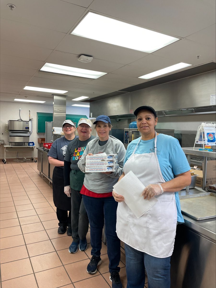 HSESchools's tweet image. @hsefoodservices are usually the ones serving our students and staff. But today, this hard-working department got treated to a special pizza lunch. Hot pies were delivered to all schools courtesy of @dominos. Thank you for sharing the love and supporting our staff members!