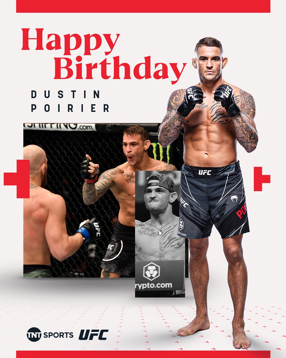 Happy Birthday to the legend that is Dustin Poirier 💎

Enjoy the day <a href="/DustinPoirier/">The Diamond</a> 🥳