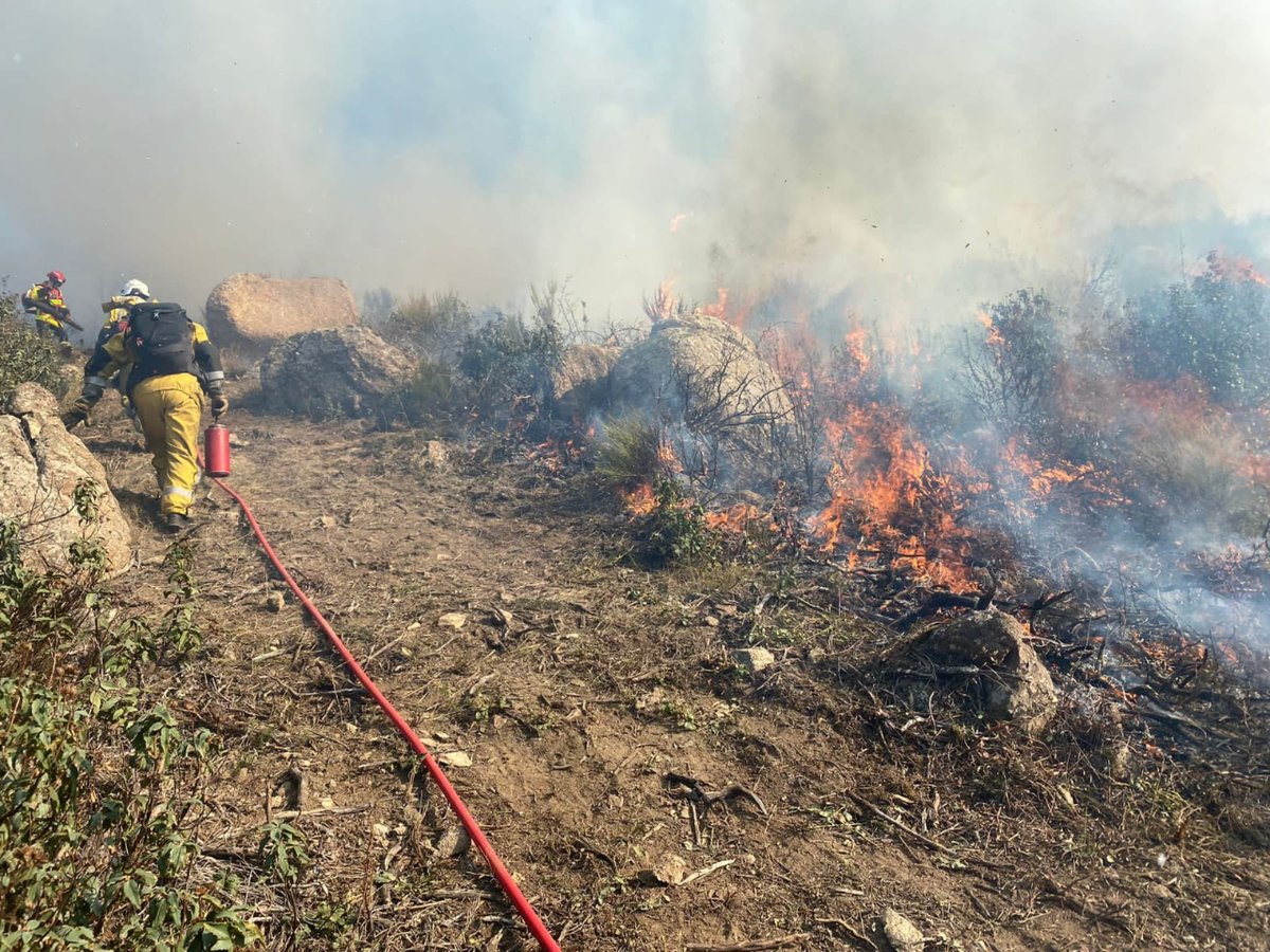 UMEgob's tweet image. Militares del #BIEM4🇪🇸 han comenzado esta semana la primera de seis colaboraciones que realizarán con los compañeros de la @uiisc1 #FORMISC 🇫🇷,  con quienes realizarán instrucción de quemas controladas en el Pirineo francés