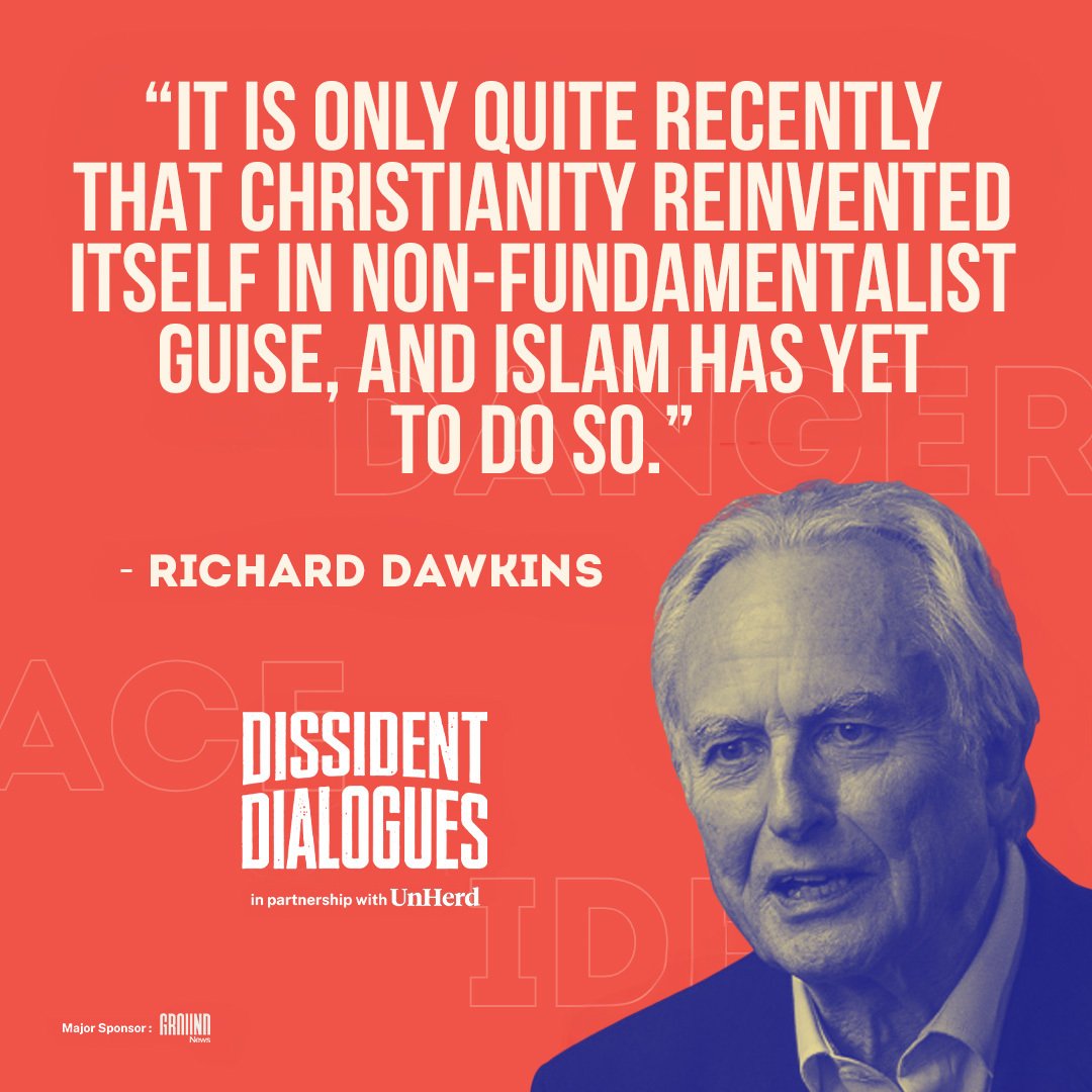 .@RichardDawkins is the world's most famous atheist. But does Richard think Christianity is needed as religious bulwark against Islam? Come find out at Dissident Dialogues - A Place for Dangerous Ideas! Sign up at dissidentdialogues.org for tickets #DissidentDialogues