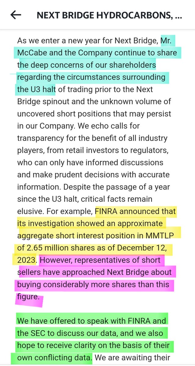 jay_zdonek's tweet photo. Nextbridge is taking steps and pressure for transparency surrounding the U3.
Thank you, Greg McCabe, for doing right by the company and its shareholders.
#mmtlp https://t.co/5QruiStHZw
