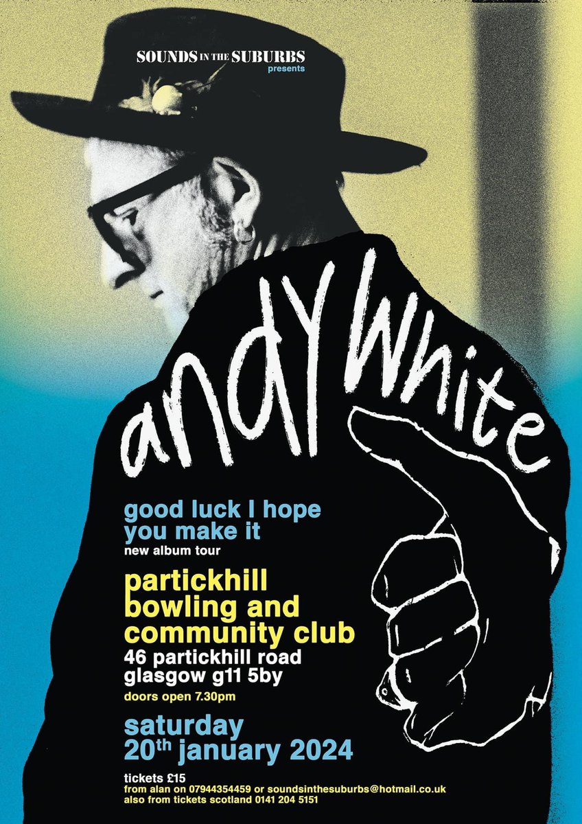 alan hendry (@suburbs1) on Twitter photo Tomorrow night folks <a href="/partickhill/">Partickhill Bowling & Community Club</a> it’s <a href="/andywhite_music/">andy white</a> not to be missed. <a href="/ticketsscotland/">Tickets Scotland</a> <a href="/WhatsOnGlasgow/">What's On Glasgow</a> <a href="/GlasgowWEToday/">Glasgow West End Today</a> <a href="/glasgowswestend/">Pat Byrne - Glasgow West End</a> <a href="/GlasMusicTour/">GlasgowMusicCityTour</a> <a href="/IAndersonShow/">Iain Anderson</a> <a href="/scottishmusic/">Scottish Music Centre</a> Tomorrow night folks <a href="/partickhill/">Partickhill Bowling & Community Club</a> it’s <a href="/andywhite_music/">andy white</a> not to be missed. <a href="/ticketsscotland/">Tickets Scotland</a> <a href="/WhatsOnGlasgow/">What's On Glasgow</a> <a href="/GlasgowWEToday/">Glasgow West End Today</a> <a href="/glasgowswestend/">Pat Byrne - Glasgow West End</a> <a href="/GlasMusicTour/">GlasgowMusicCityTour</a> <a href="/IAndersonShow/">Iain Anderson</a> <a href="/scottishmusic/">Scottish Music Centre</a>