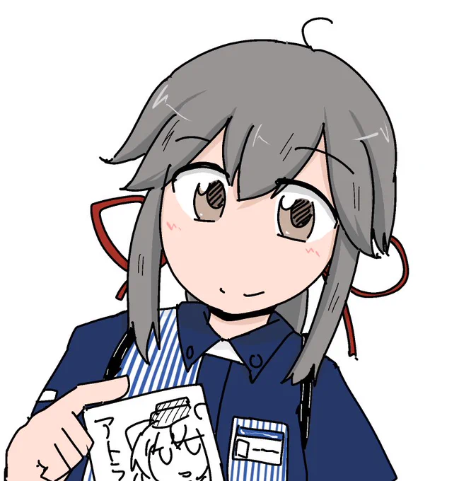 #お前らなんでそのアイコンにしてるんだよ 
アトランタさん一冊目の告知絵に色付けたら思った以上に可愛かったんよ 
