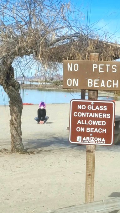 What are they gonna do? Call animal control and physically remove me?🥵🥵 They'd have to carry me off the