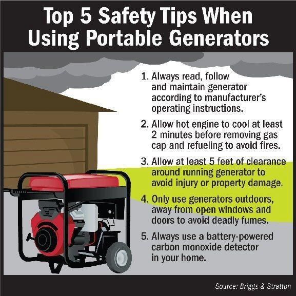 Are you using a generator this week because of no power? Don't run the generator in the garage! Be sure to have your generator outdoors and not near windows. #COAwareness #COpoisoning #silentkiller #Michigan #winterstorm #CODetection