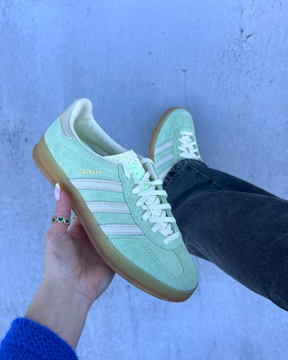 #ad Get ahead with your spring shopping with the adidas Gazelle Indoor Green Spark ❇️ Link > c.thesolesupplier.co.uk/9yn3I