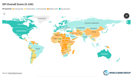 📊 Dive into the latest Statistical Performance Indicators (SPI) data update! Uncover insights with seven dynamic charts, offering a comprehensive analysis of national statistical systems. 

Discover how your country measures up here: wrld.bg/coQ650QrQlH