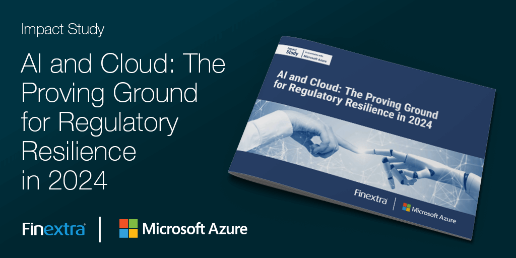 🤖☁️AI &amp; Cloud: The Proving Ground for Regulatory Resilience in 2024 - A must-read Finextra report with <a href="/Microsoft/">Microsoft</a> <a href="/Azure/">Microsoft Azure</a> - Discover how #AI &amp; #cloud tech are key to financial sector's growth &amp; #compliance in today's volatile market 👉 bit.ly/3tD44xU #fintech #Innovation