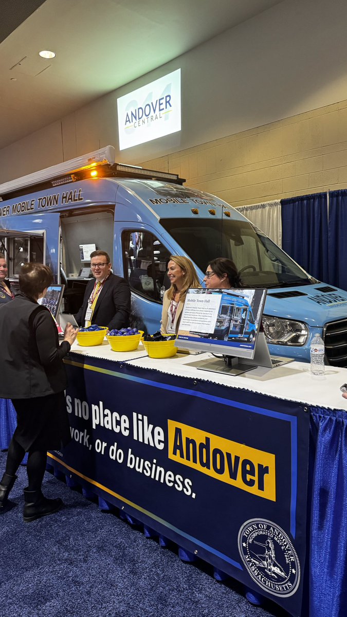 Andover Mobile Town Hall is on the scene at <a href="/massmunicipal/">Mass. Municipal Assn</a>’s Annual Meeting &amp; Trade Show! Many great convos w/ fellow municipal leaders about bringing government closer to the people we serve. #massmuni24