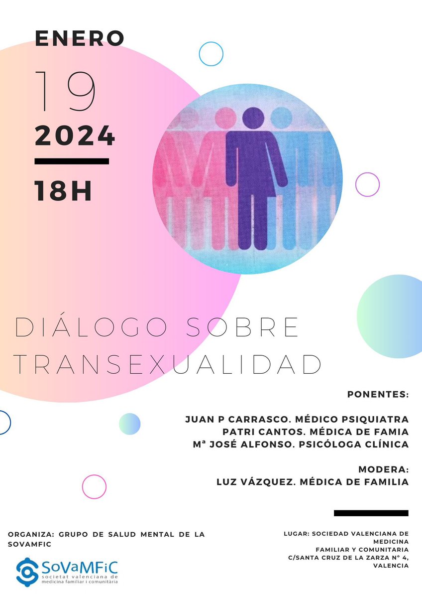 lucidelapuente's tweet photo. Gran tarde en la sede de @SoVaMFiC con el “Diálogo sobre transexualidad” propuesto por el grupo de trabajo de #SaludMental 

Muchísimas gracias a las ponentes por facilitar este encuentro entre profesionales sin perder de vista que ells son ls protagonistas 🏳️‍⚧️⚧ #lotrans https://t.co/jG0FlxH91C