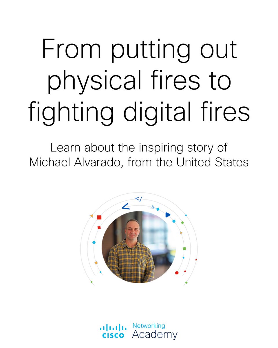 CiscoNetAcad's tweet photo. What do a firefighter and a cybersecurity professional have in common? π§βππ§βπ»
Here is the answer, courtesy of Michael: https://t.co/YPgVJl7Nxp
#ThisIsNetAcad https://t.co/0NCKRBmuJ6