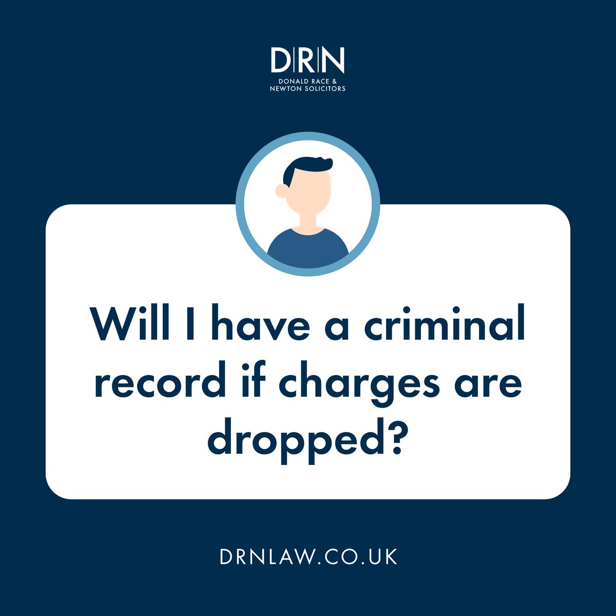 FAQ: Will I have a criminal record if charges are dropped? 🤔 If charges against you are dropped or if you are not charged at all - you will NOT have a criminal record associated with the arrest. Get in touch for more information about our services. 👉 bit.ly/35j46uu