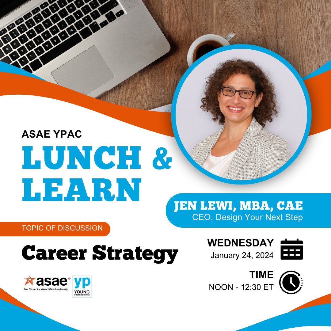 Does your New Year's resolution involve making a bold new career move, a pivot within your current association, or learning more about career strategy?
Kick off the new year right with YPAC's first Lunch &amp; Learn of 2024!

Register: us02web.zoom.us/meeting/regist…