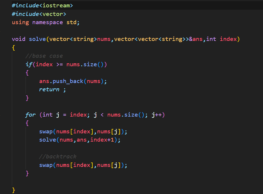 codewithjerry0's tweet photo. Day 17 of #100DaysOfCode   

DSA ->  17. Permutation of string (using recursion)  

C++ Easy Solution  #DSA #Permutauion #String #EasySolution #codewithjerry0 #lovebabbar

@lovebabbar3 https://t.co/OJpHYkTh5S