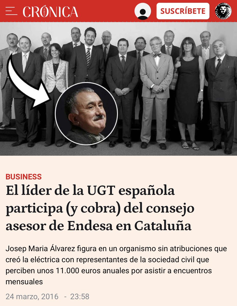 GuillerCil's tweet photo. JOJOJOJOJO El comegambas que cobraba del consejo asesor de Endesa en Cataluña y, siendo de Belmonte de Miranda (Asturias), se hacía llamar Josep 🤣🤣🤣
#ALasMariscadas ✊ https://t.co/e7fi15cLMS