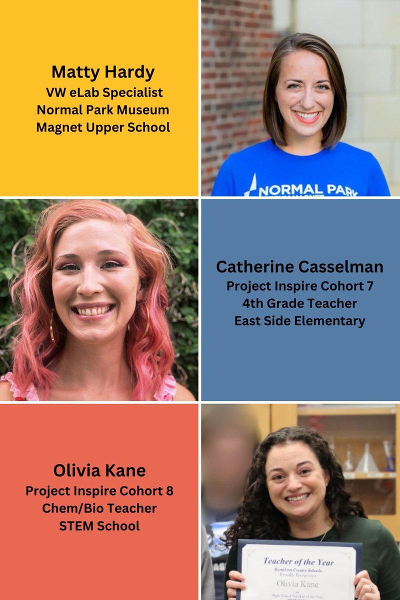 Project Inspire Teacher Residency (@projinspiretn) on Twitter photo 2 of the 3 <a href="/hamcoschools/">Hamilton County Schools</a> Teachers of the Year are Project Inspire graduates!! BIG congrats to Catherine Casselman (Cohort 7) and Olivia Kane (Cohort 8).
All 3 have taken part in <a href="/pefchattanooga/">PEF Chattanooga</a> programs as Innovative Educator Fellows and STEM Fellows.🌟🌟🌟🎉 2 of the 3 <a href="/hamcoschools/">Hamilton County Schools</a> Teachers of the Year are Project Inspire graduates!! BIG congrats to Catherine Casselman (Cohort 7) and Olivia Kane (Cohort 8).
All 3 have taken part in <a href="/pefchattanooga/">PEF Chattanooga</a> programs as Innovative Educator Fellows and STEM Fellows.🌟🌟🌟🎉
