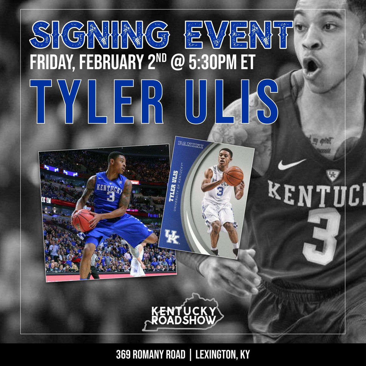 Lets GO!!! Back in action and ready for a big couple weeks!!! I couldnt be more excited for February 2nd because we have one of my favorite ❤️ players of all time, @tulis3 , coming in to the shop for a signing before the Tennessee game in Rupp! Come hang out and meet a Kentucky…