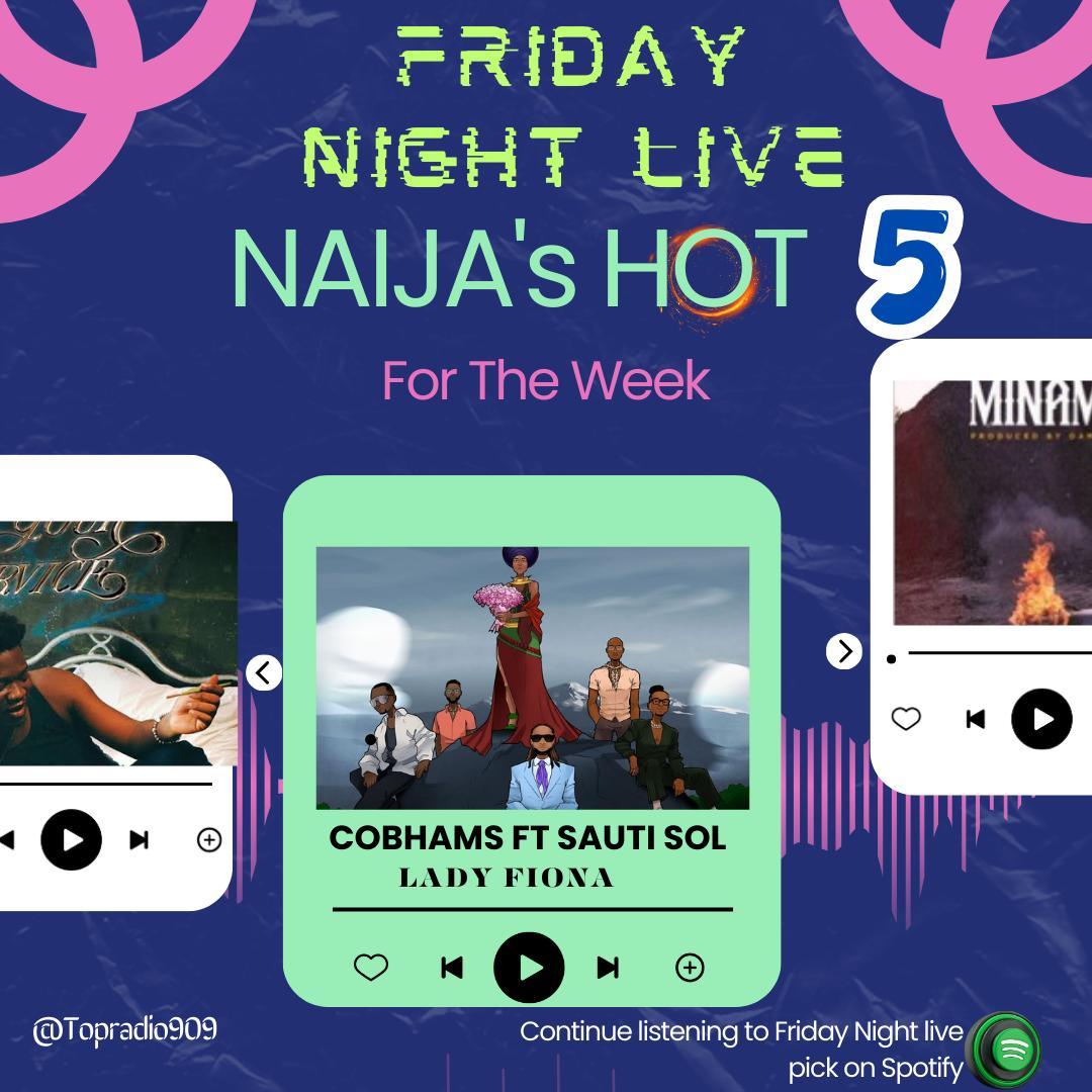 #FeelGoodMusic #FridayNytLive #NaijasHot5 with @IamStanzworld x @Iamlumi007 x @WyseXperience @ NO4, LADY FIONA by @cobhamsasuquo ft @sautisol open.spotify.com/playlist/5Reck…