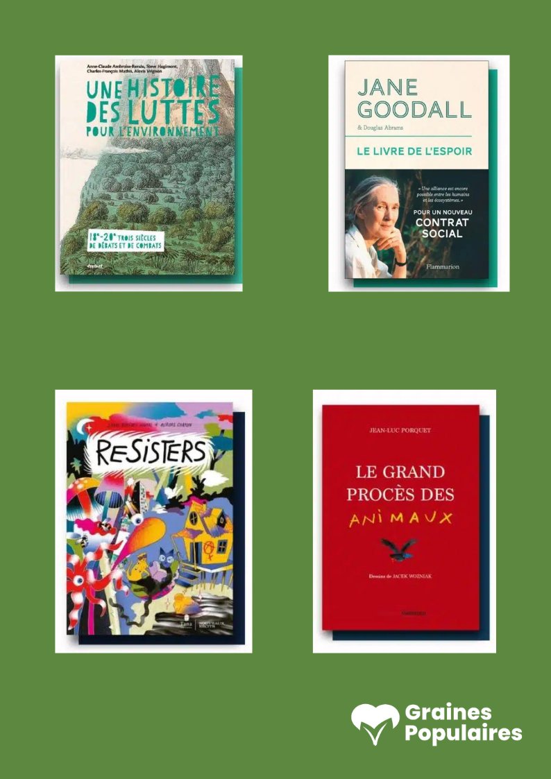 Petite sélection de livres, engagés et inspirants, qui font réfléchir et nous font voir d'un nouvel œil notre belle planète 💚

#environnement #ecologie #livre #lecture #agirpourlaplanete
