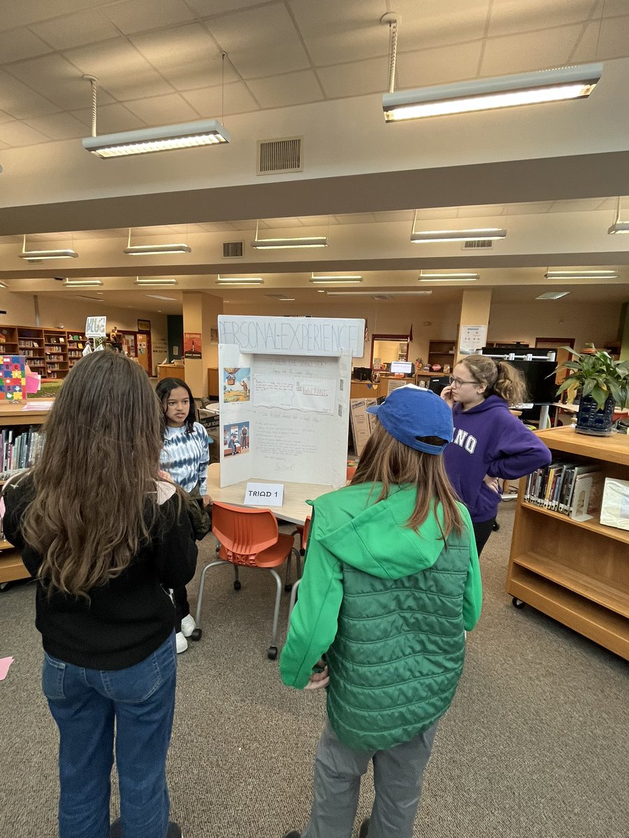 MsLaurenHaynie's tweet photo. Enjoyed listening to some of the “Breaking a Single Story” presentations by our 7th grade Spartans. Students also reflected on how they would respond if their friends or classmates only looked at one side of someone’s story. Be open-minded. Be kind. Do your homework. #SalemProud https://t.co/FFbMdJHfDp