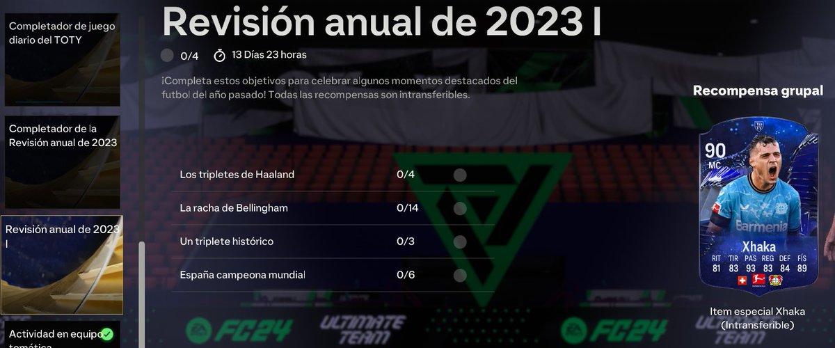 JuniorSintress's tweet image. 🚨Gana muchos Sobres y Recompensas en solo “6 Partidos”  en TOTY siguiente estos pasos:

🔹Las Recompensas serían:

✅5 x 84+
✅4 Sobres de 2 x 83+
✅2 x 80+
✅2 x 81+
✅2 x 82+
✅Xhaka Objetivos

🔹Usa esta Plantilla en Rivals, UT Champions o Squad Nivel Semi Pro para reducir a…