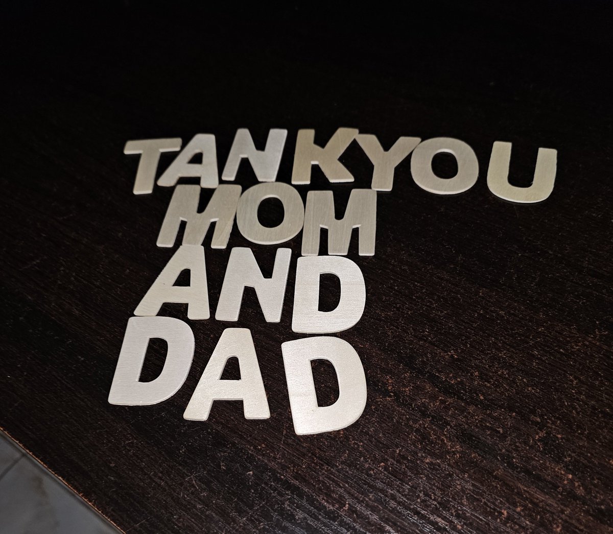 TWEETORACLE's tweet photo. A surprise gift from my daughter, Zara Tonight. Awwwww ❤️❤️❤️!!! https://t.co/8hEBRJVpzk