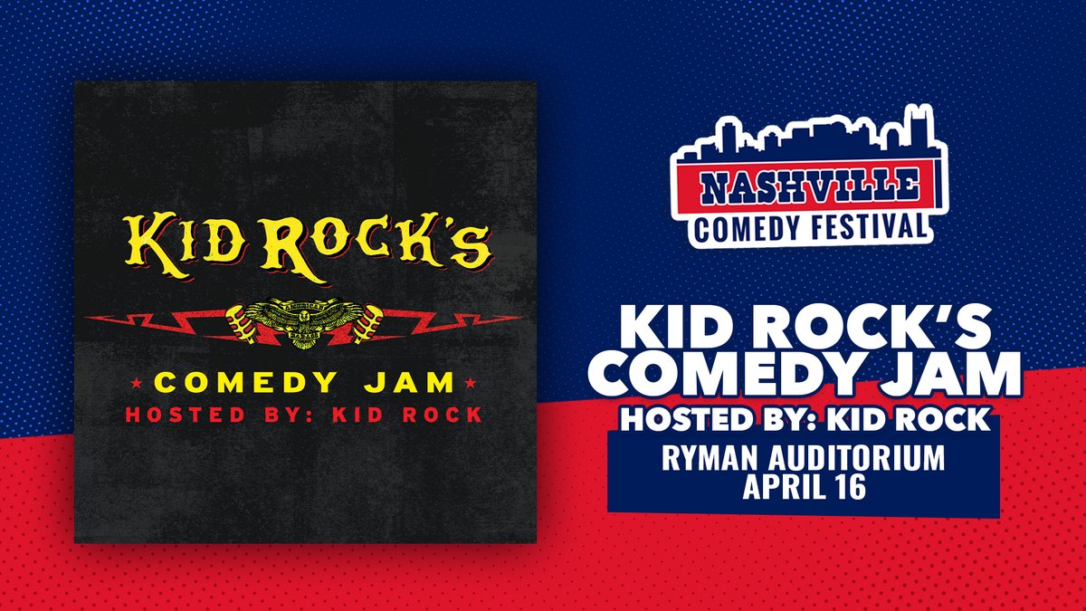 Kid Rock’s Comedy Jam is back for its third year at Ryman Auditorium as a part of the Nashville Comedy Festival! Kid Rock hosts a badass comedy show with top comedians and surprise performances. You never know who might stop by the legendary stage.
Past Comedians and musical