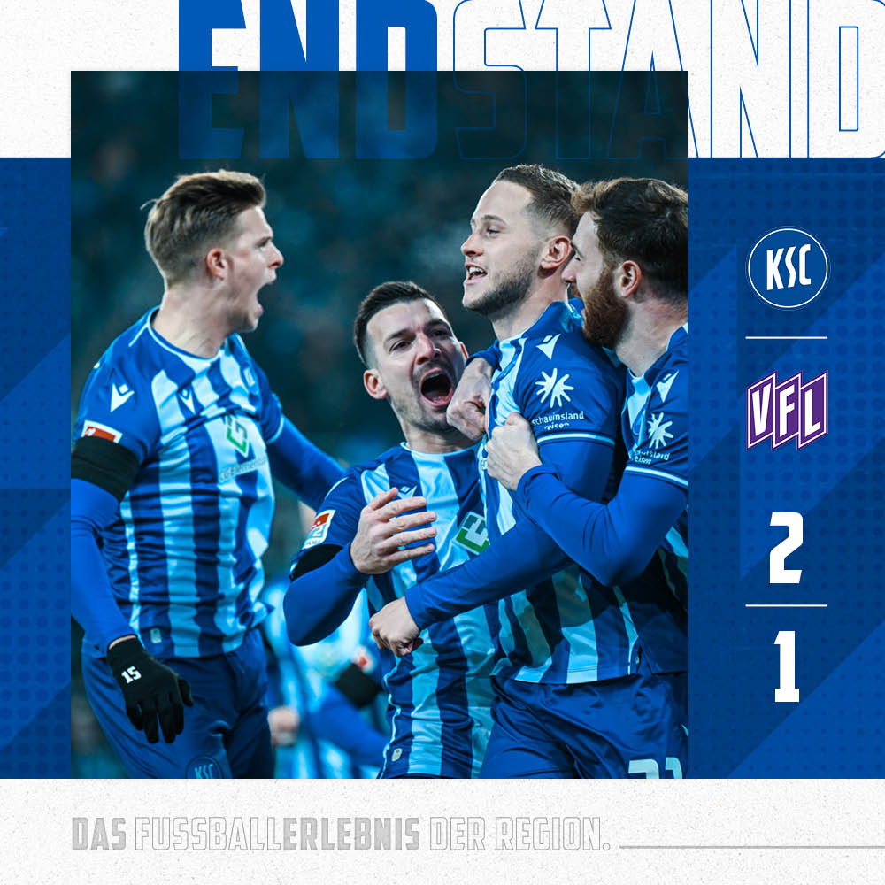 KarlsruherSC's tweet image. #ABPFIFF! |2:1| Der Rückrundenauftakt gelingt!

In einem intensiven Heimspiel schlagen wir den VFL Osnabrück mit 2:1! 💪😍
___________
In wenigen Minuten:
⚽ Spielbericht auf ksc.de
📺 Zusammenfassung auf tv.ksc.de

#KSCOSN #KSCmeineHeimat