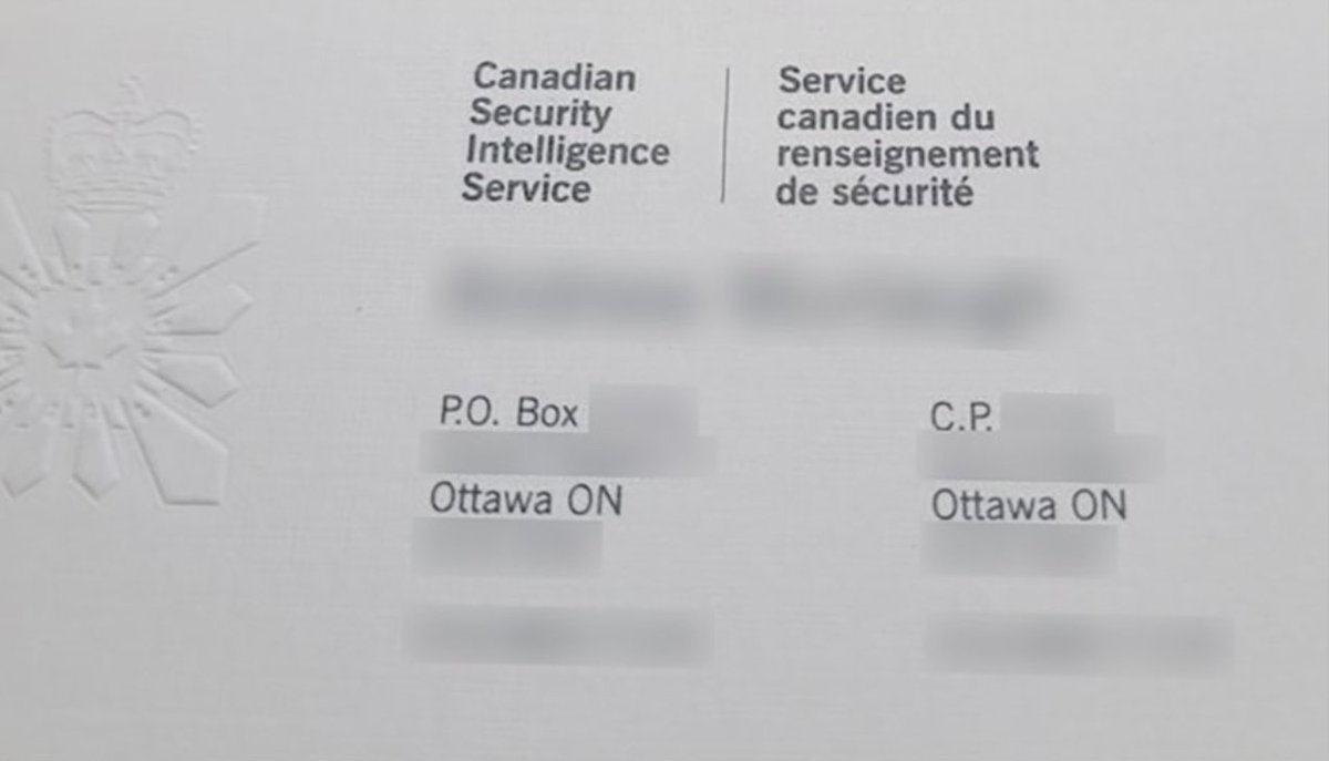 In the course of investigating this story, @pressprogress obtained this CSIS business card. When @rumneeek called the number, the voice confirmed their name and without being told the purpose of the call asked: “This is in regards to (Conservative MP) Arpan Khanna?” Wild story: