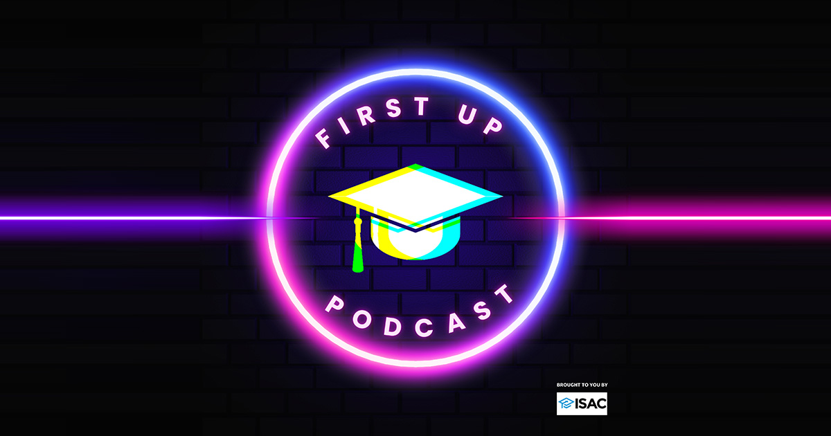 ISACFinAid's tweet image. Don't miss out on Episode 9 of the First Up Podcast where hosts Brian and Jasmine chat with ISAC Statewide Outreach Coordinator Renee Martinez about how important it is for students to take advantage of career fairs &amp;amp; early opportunities. bit.ly/3Rblaee #FirstGenStudents