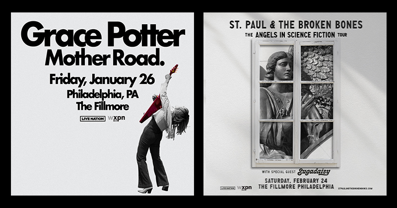 Fillmore Philly: Grace Potter on Jan 26 + St. Paul & The Broken Bones on Feb 24 2 Great Shows, 1 great venue. See you at The Fillmore Philly this winter! Tickets are on sale now! Grace Potter:  livemu.sc/3O76dZY St. Paul & the Broken Bones– livemu.sc/422PlZV