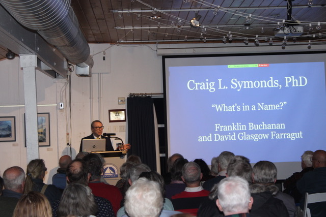 An incredible SOLD OUT night at the Annapolis Maritime Museum's Winter Lecture Series kickoff! Thanks to Dr. Craig Symonds, our primary sponsor JP Morgan, and speaker sponsor Homestead Garden for making it unforgettable.🎤⚓️