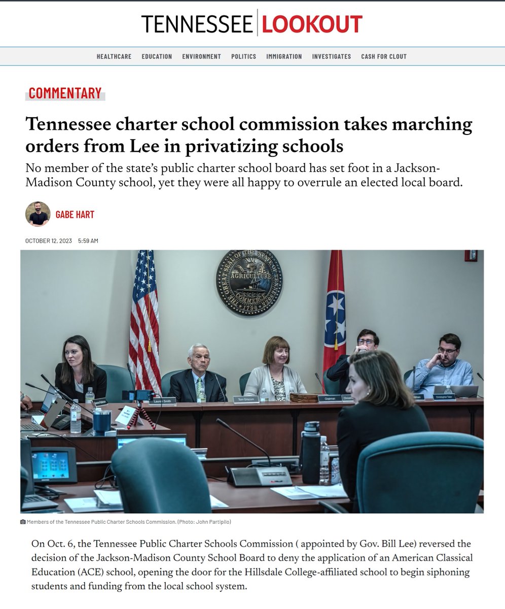 @reddotaustintx @DeAngelisCorey The #SchoolVoucherScam sucks in so many ways, including the fact that it gets forced down our throats by an unelected commission in Nashville no matter how much locals across Tennessee don't want it.