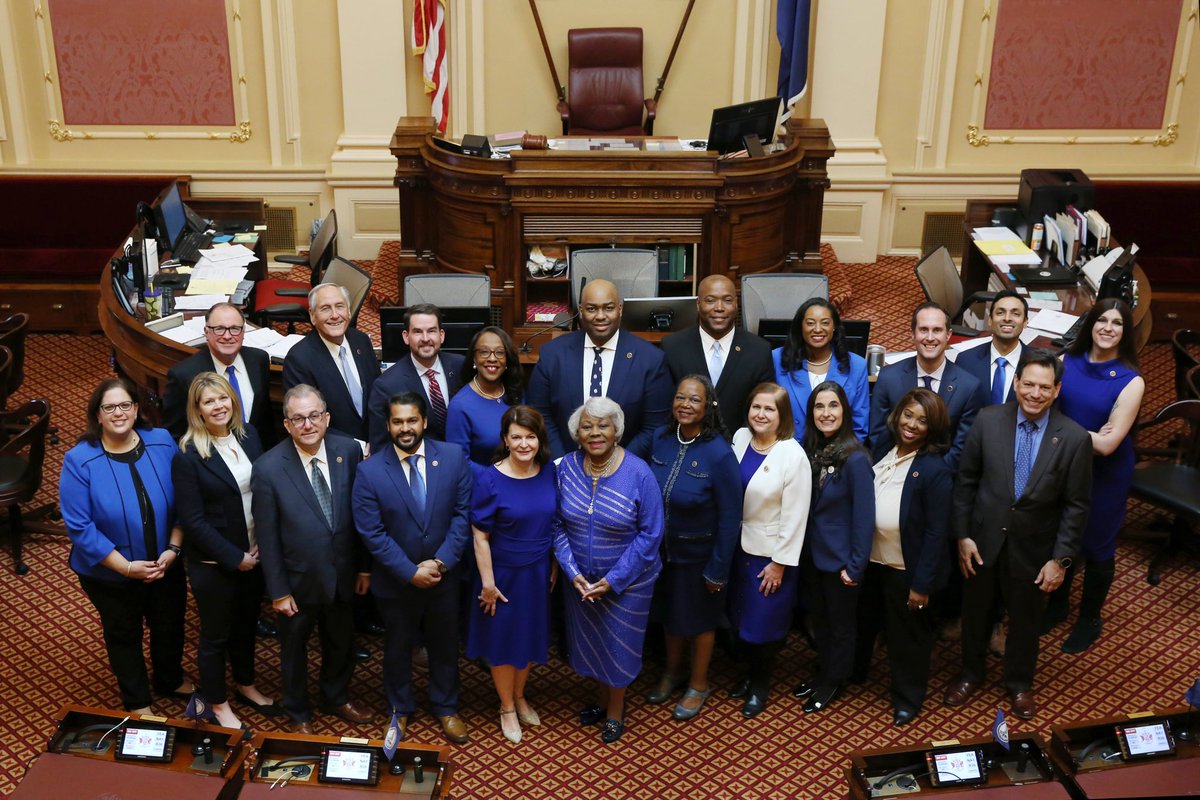 AWGNorfolk's tweet photo. GIRLS! We run the world! And the @VASenate Proud to be a part of the new Blue Brick Wall! #norfolksenator https://t.co/uFlPCeJBvv