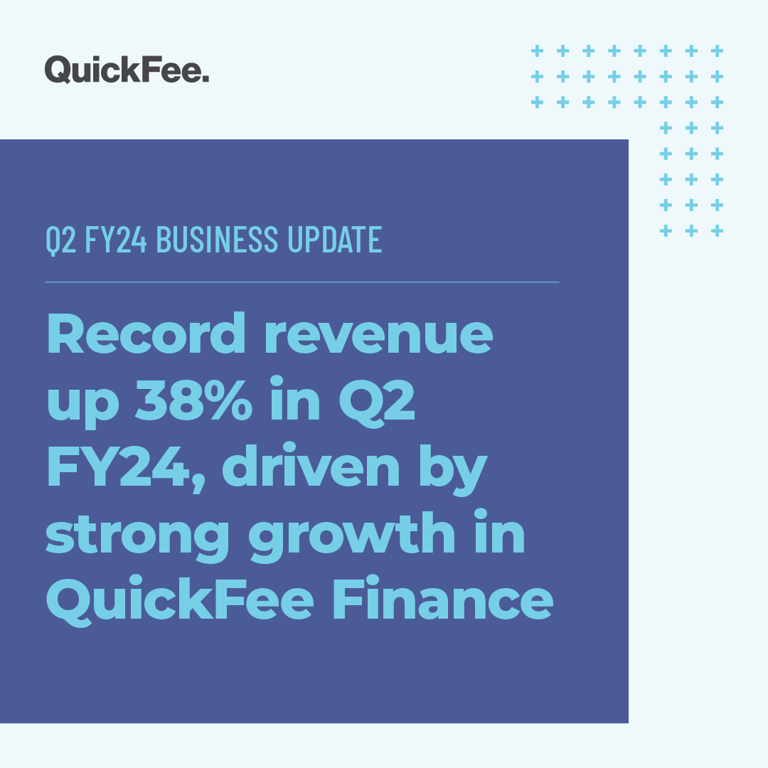 QuickFee recently announced our Q2 FY24 Business Update! Read the full ASX release on our website: wcsecure.weblink.com.au/pdf/QFE/027635…

For more information, be sure to attend our business update webinar on Tuesday, January 23 at 9:30 AM AEST. 📅Register here: teams.microsoft.com/registration/0…
