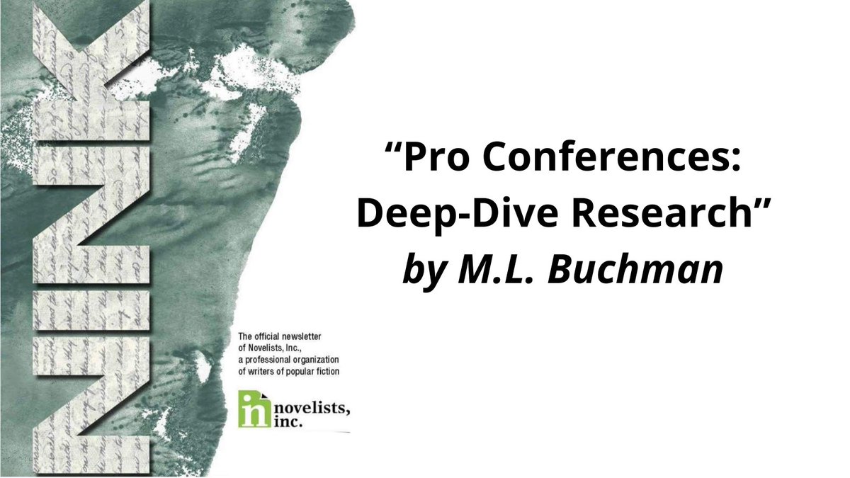 Another great article from the #NINK blog: “Pro Conferences: Deep-Dive Research” by M.L. Buchman
ninc.com/nink-pro-confe…
#NinkKnowledge #writerslife #writers #author #NINC #NINCauthor #writing  #writingcommunity #businessofwriting