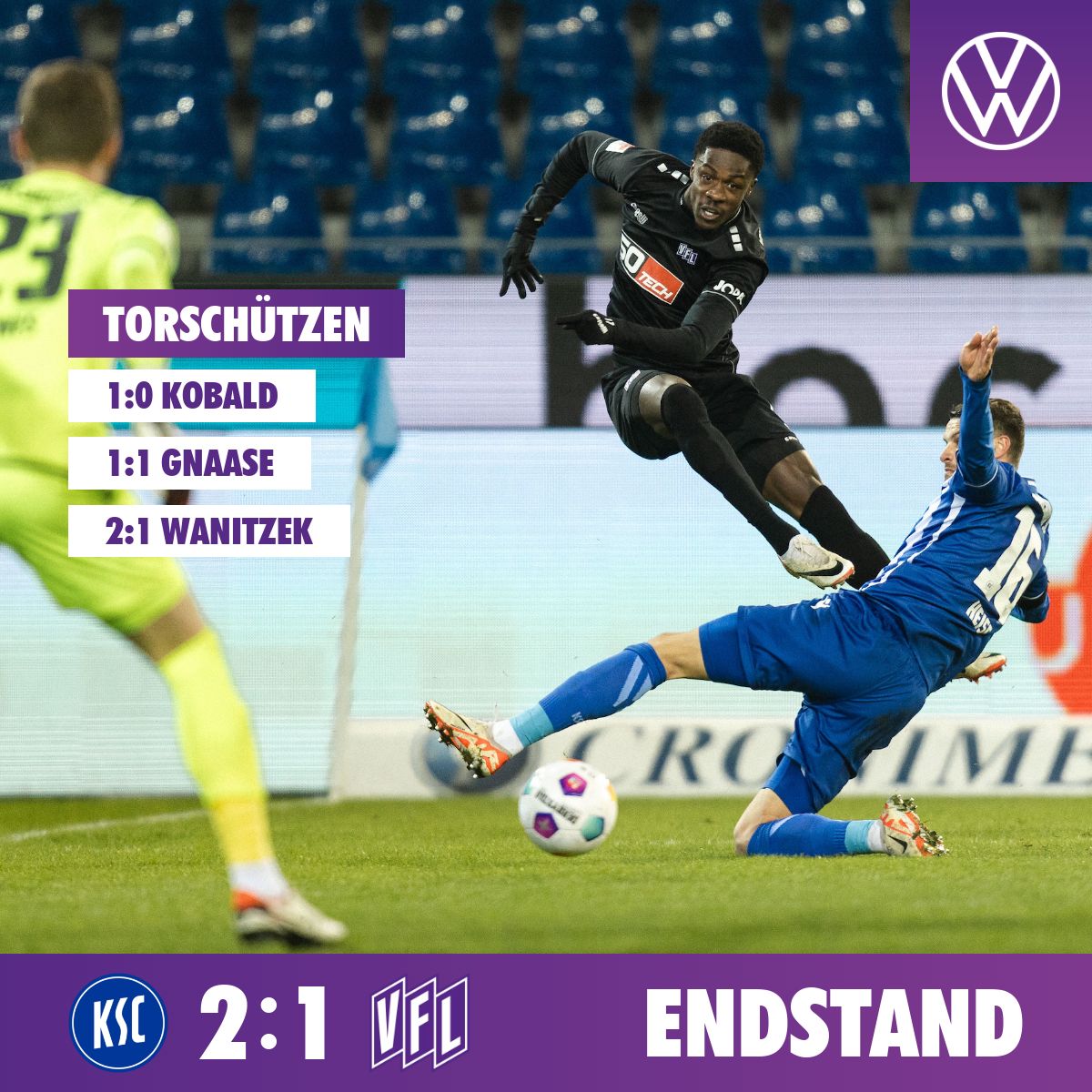 VfL_1899's tweet image. Keine Punkte. Da war deutlich mehr drin! 

#vfl1899 #KSCOSN