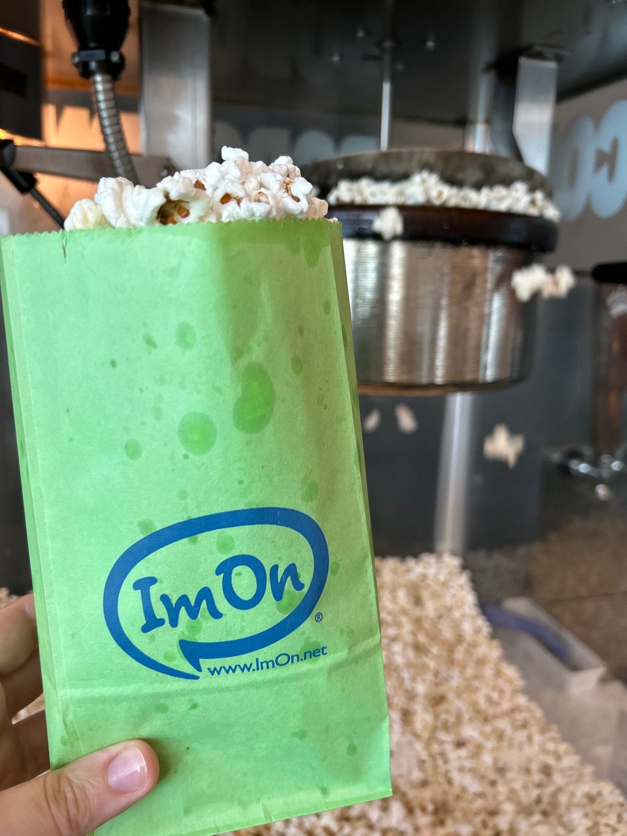 Happy National Popcorn Day to all who celebrate! Come see a movie today and a get a FREE small bag of the best popcorn in town courtesy of our friends at @ImOn_Comm!