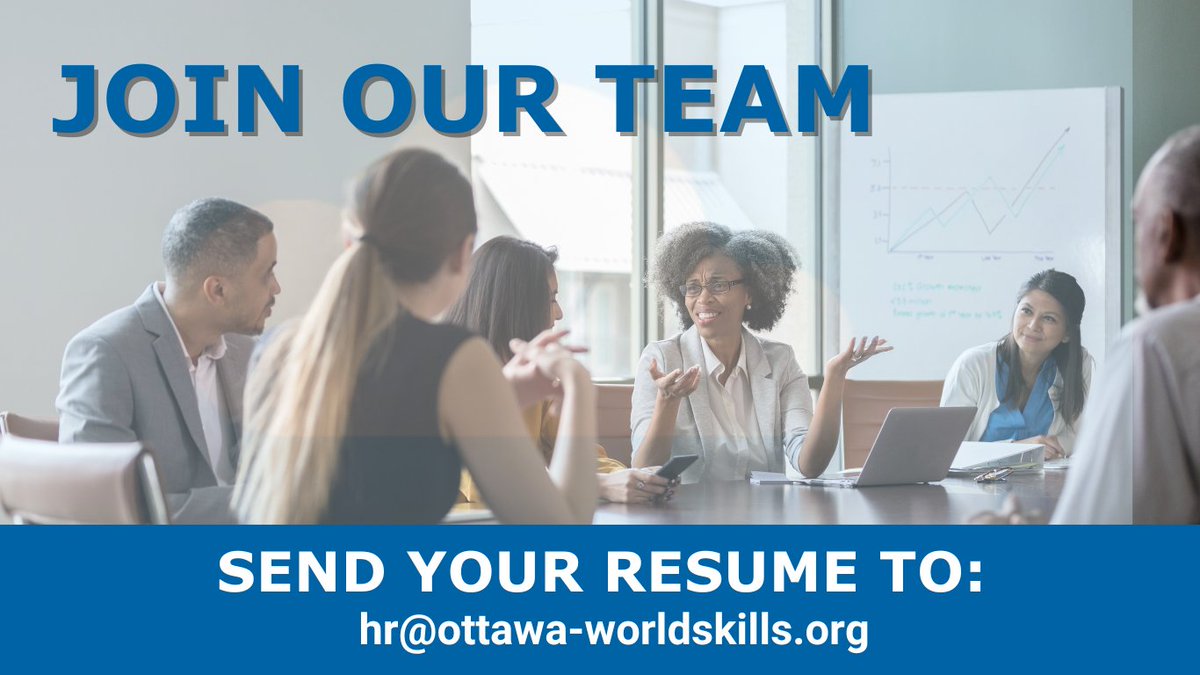 ***INTERNSHIP OPPORTUNITY***  

We are currently accepting applications for a Receptionist/Office Administrative Assistant (UNPAID) for 3 months. If this is you, send your resume to: hr@ottawa-worldskills.org. 

 ➡ See more details here: ottawa-worldskills.org/join-the-team/.
