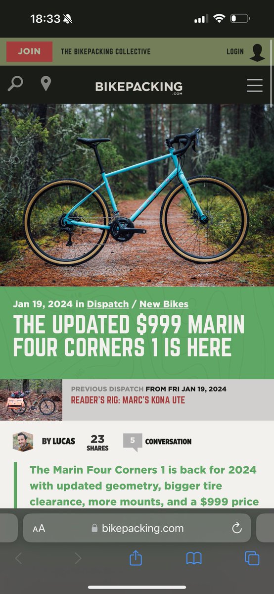 Vesmír se mi očividně snaží sdělit, že doma potřebujeme třetí drop-bar bike…