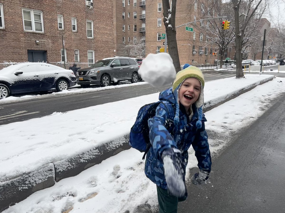 PurpleClarence's tweet image. This slime ball just hit me in the face with snowball! 😀